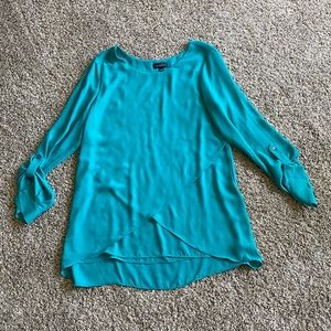 The Limited | Asymmetrical Turquoise Tunic
